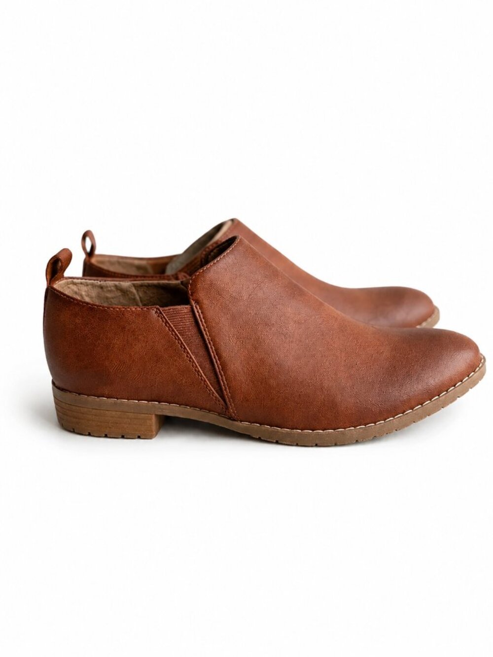 Eurosoft Brown Leather Ankle Boots 10 NWOT Comfort Walking Work Booties